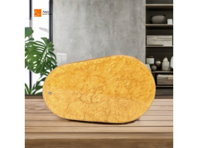  Handmade Custom Polyresin Gold Pearlized Cheese Board Premium Sustainable Meat Vegetable Fruit Gift Kitchen Parties Polished