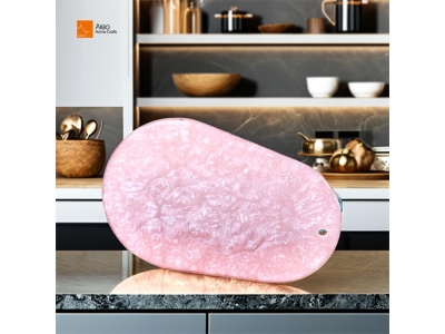 Aleo Custom Vibrant Color Polyresin Cheese Board Eco-Friendly Sustainable New Home Housewarming Gifts Polished Parties