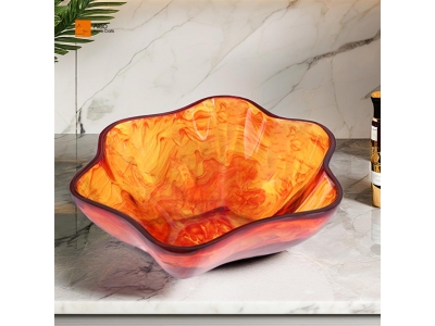  Handmade Modern Design Polyresin Salad Bowl Mold Food Safe & FDA Pass for Entertaining Dinner Parties Serving Salads Fruits