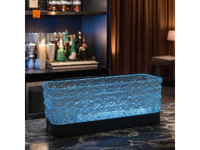 High Quality PS Rechargeable LED Luxury Cooler Bucket Multicolor Changing Party Home Bar KTV Clubs Large Wine Cooler Nightclubs