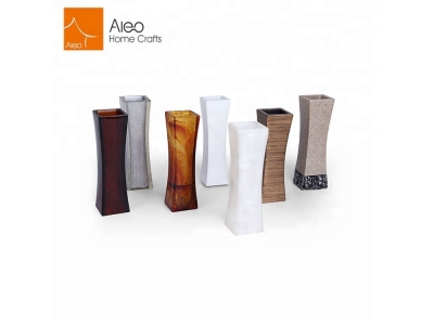 Promotional Hotel Classic Design Home Goods Decorative Modern Tall Resin Vase