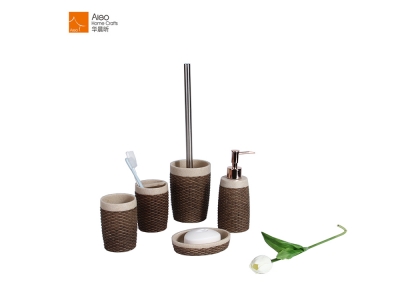 Bathroom Soap Dispenser Set Bath Accessories For Forest Theme Resort Hotel/Home  