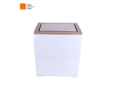 Luxurious Dustbin Polyresin/Metal Garbage Super Five Star Waste Bin Hotel Room Trash Cans
