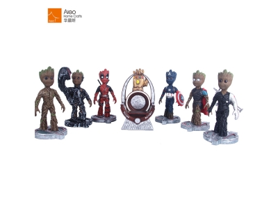 Custom Marvel Groot Action Figurines Toy Gift Resin Character Decor Comics Guardians of the Galaxy