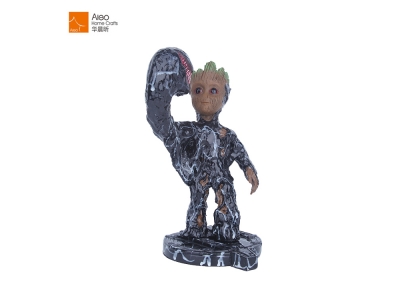 Custom Made Cartoon Venom Movie Handmade Resin American Action Character Statue Figurine Decor