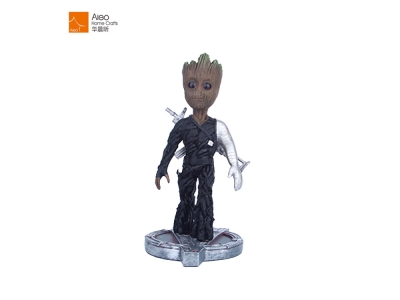 Super Hero Statue Decor Art And Craft Resin Carton Winter Soldier Figurine Gifts For Home Decor