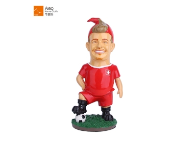 Factory OEM Realistic Action Figures Cartoon Famous Football Player Model For Wholesale