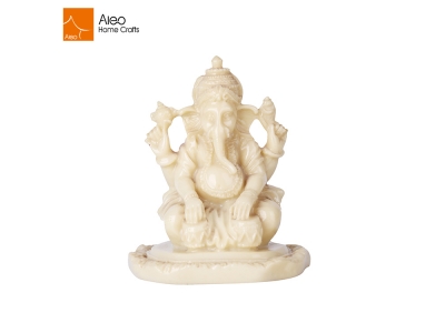 Custom Religion Decoration Resin Ivory Elephant Gods Idol Indian Ganesha Statue