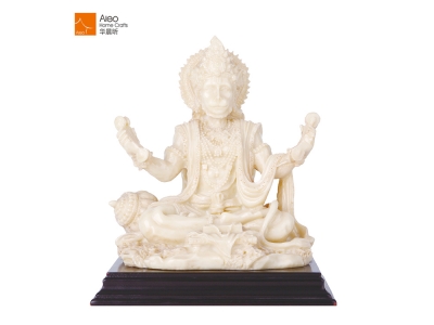  Hand Carved God Polyresin Ivory Hanuman Idol Sculpture Statue/Home /Office Gift Item