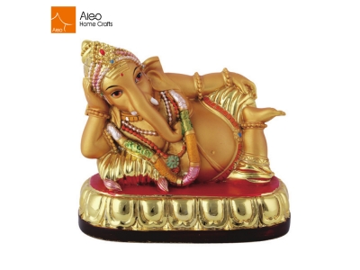 Vacuum Plating And Painting Figurine Indian Hindu God Ganesha Idol Statue